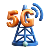 reflective enchanting 5G network tower icon NO BACKGROUND with Transparent Background. high quality png