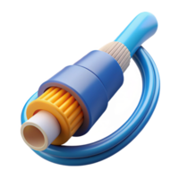 dramatic sumptuous Fiber optic cable transmitting data NO BACKGROUND with Transparent Background. artisan png