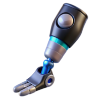 passionate beautiful Prosthetic limb with advanced technology NO BACKGROUND with Transparent Background. genuine png