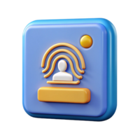 inspired industrial Biometric identification system NO BACKGROUND with Transparent Background. high resolution png