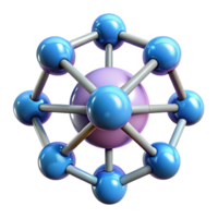 memorable nordic Nanotechnology particle diagram NO BACKGROUND with Transparent Background. expertly shot png