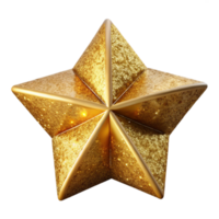 impressive minimalist Gold Glitter Star Shape Transparent Background genuine png