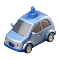 elegant mysterious art deco Self-driving car with sensors NO BACKGROUND with Transparent Background. flawless png