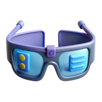 energetic enchanting Augmented reality glasses displaying information NO BACKGROUND with Transparent Background. refined png