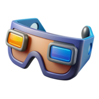 melancholic gorgeous Augmented reality glasses displaying information NO BACKGROUND with Transparent Background. genuine png