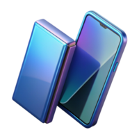 extraordinary bold rustic Foldable smartphone with flexible display NO BACKGROUND with Transparent Background. crisp png