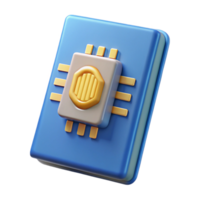 sumptuous mid-century Biometric passport with embedded chip NO BACKGROUND with Transparent Background. genuine png