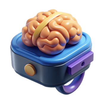 splendid joyful urban Brain-computer interface device NO BACKGROUND with Transparent Background. 8K png