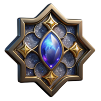 wonderful abstract Gothic Stained Glass Quatrefoil Isolated Element high quality png