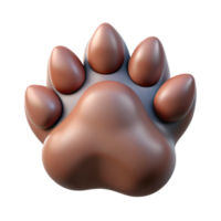 gorgeous notable A realistic illustration of a werewolf paw print. NO BACKGROUND with Transparent Background. png
