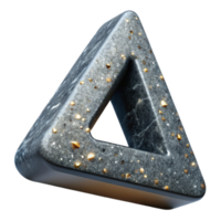 stunning artistic Granite Handwritten Font Delta Symbol Isolated on Transparent Background high quality png