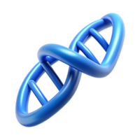 nostalgic splendid A DNA double helix, glowing blue. NO BACKGROUND with Transparent Background. impeccable png