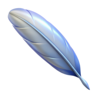 mysterious radiant A single feather, light and airy. NO BACKGROUND with Transparent Background. genuine png