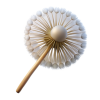 majestic intense artistic A single dandelion seed head, ready to disperse. NO BACKGROUND with Transparent Background. detailed png