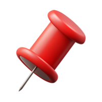 hypnotic gothic A single sewing needle, threaded with red thread. NO BACKGROUND with Transparent Background. refined png