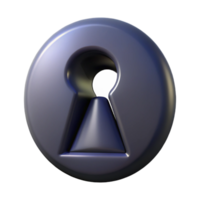 glorious avant-garde A single keyhole, dark and mysterious. NO BACKGROUND with Transparent Background. impeccable png