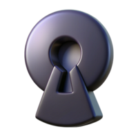 glorious ethereal vintage A single keyhole, dark and mysterious. NO BACKGROUND with Transparent Background. refined png