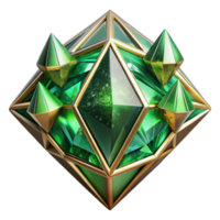 extraordinary abstract Green Diamond Pattern Isolated with Transparent Background high quality png