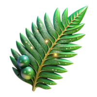 stunning abstract Green Fern Leaf Cutout Image premium png