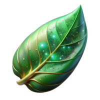 impressive rustic Green Leaf Falling Animation Transparent Background high resolution png
