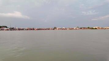 Kuala Salangor fisherman village in a cruise along the river video
