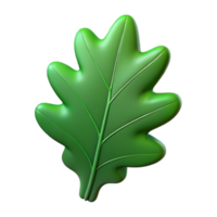 tranquil pristine Green leaf oak NO BACKGROUND with Transparent Background. 4K png