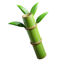 serene minimalist Bamboo stalk NO BACKGROUND with Transparent Background. high resolution png