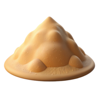 extraordinary elegant Pile of sand NO BACKGROUND with Transparent Background. genuine png