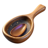 stunning minimalist Hand Carved Wooden Spoon Cutout with Smooth Finish original png