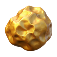 unforgettable nordic Gold nugget NO BACKGROUND with Transparent Background. perfect clarity png
