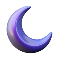 exquisite geometric Crescent moon NO BACKGROUND with Transparent Background. studio quality png