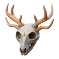 pristine geometric Animal skull deer NO BACKGROUND with Transparent Background. authentic png