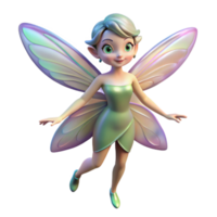 extraordinary peaceful coastal A delicate fairy with iridescent wings, NO BACKGROUND with Transparent Background. genuine png