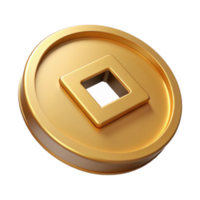 fascinating art deco A single, ancient coin, NO BACKGROUND with Transparent Background. high resolution png