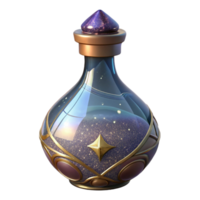 magnificent artistic Hand Painted Glass Bottle Decorative Design Isolated on Transparent Background high resolution png