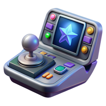 exceptional impressionist Spaceship navigation console with holographic star map and control buttons. NO BACKGROUND with Transparent Background. high quality png