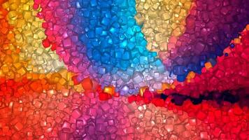 Elite Colorful Background, Cubes, Paints, Unique Design, Exclusive, Rotation video