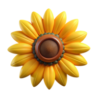 serene surreal Single sunflower head facing forward NO BACKGROUND with Transparent Background. masterfully captured png