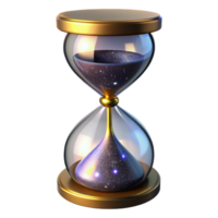 serene rustic Hourglass Empty with Shadow Transparent Background premium png