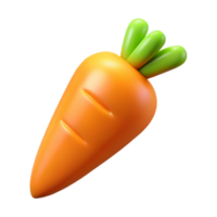 magnificent distinctive One orange carrot with green top NO BACKGROUND with Transparent Background. png