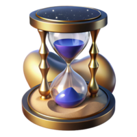 impressive rustic Hourglass on Beach Sand Isolated premium png