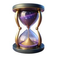 beautiful rustic Hourglass Side View Transparent Background high resolution png
