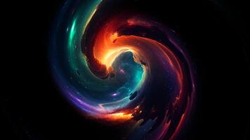 Rotation, Unique Background with Universe Twisting, Space, Galaxy, Luxury Design, Exclusive video