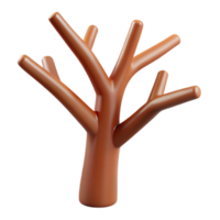 harmonious elegant Single brown tree branch NO BACKGROUND with Transparent Background. professional png