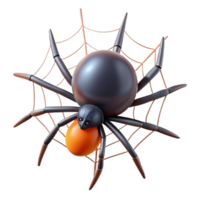 radiant harmonious coastal Spider spinning a web web considered part of the spider NO BACKGROUND with Transparent Background. artisan png