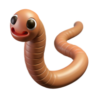 mesmerizing impressionist One earthworm NO BACKGROUND with Transparent Background. exclusive png