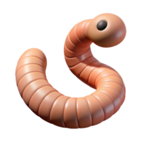 passionate fascinating One earthworm NO BACKGROUND with Transparent Background. genuine png
