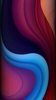 Abstract Waves, Multicolored Business Background with Twisting Paints, Colors, Unique Design, Painting, Drawing, Reflection video