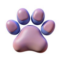 radiant rare One paw print NO BACKGROUND with Transparent Background. png