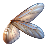 radiant exceptional Close-up of a dragonfly wing NO BACKGROUND with Transparent Background. png